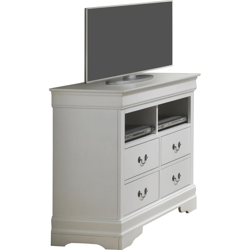 Louis Phillipe 42'' W 4 - Drawer Dresser, White