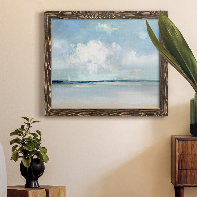 Summer Breeze Walnut Framed Canvas Print, 17x20