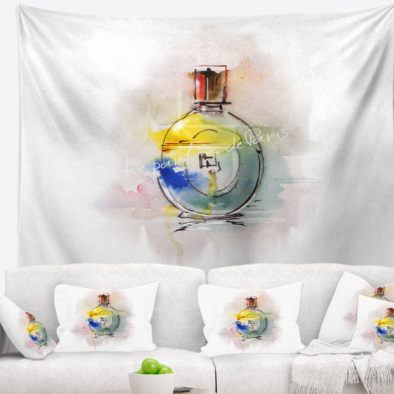 Tapisserie de parfum, H 50 po x l 60 po