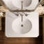 Lavabo de salle de bain rectangulaire sur pied 30 "Claude par Studio McGee-128974313-128974315