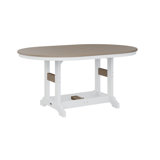 Berlin Gardens Garden Classic Regular Top With White Base 64″ Oblong Table