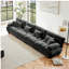4-Seater Sectional Sofa Modular Deep Seat Sofa Couch , Chenille Sofa Comfy Upholstered Sofa for Living Room, Apartment, Studio, Office,Chenille Grey-1613294679