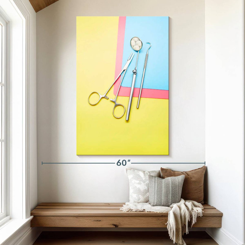 Dental Tools Set, 51" H x 34" W