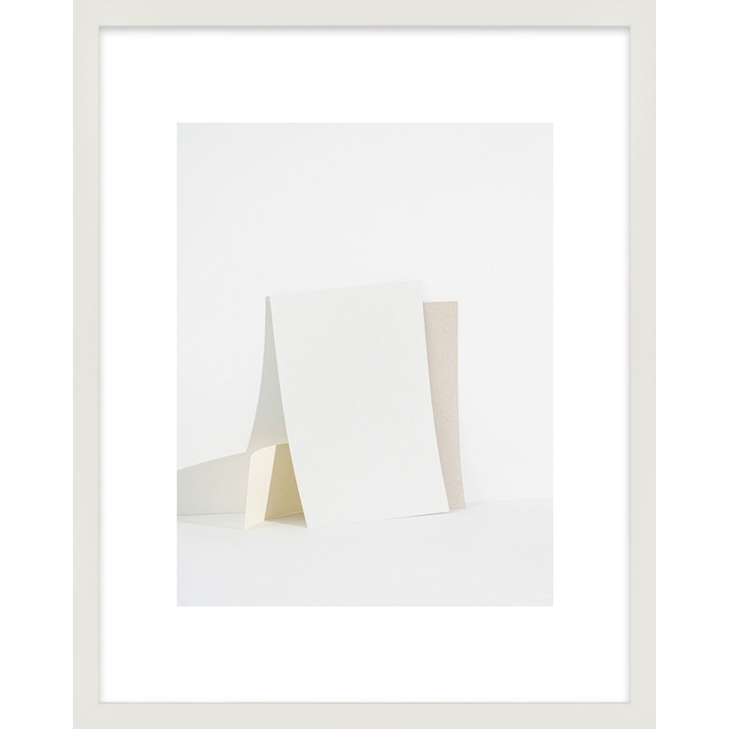 Clean Slate As An Object 6 Print by Svetlana Smirnova, White Framed, 30" H x 24" W x 1.25" D