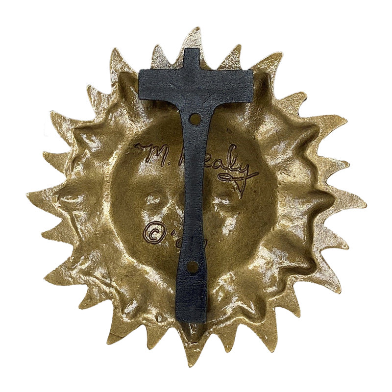 Heurtoir de porte souriant, Laiton