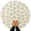 Tapis rond en fausse fourrure Bougie-123393515-123393517