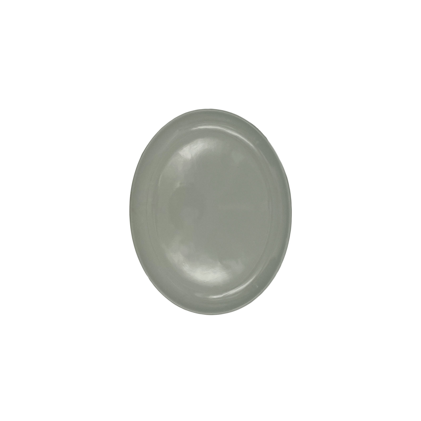 Shell Bisque Porcelain Platter, Medium, Gray
