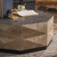 Table basse rétro en bois manufacturé massif