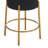 24" Tall, Round Bar Stools, Set Of 2 - Contemporary Upholstered Dining Stools For Kitchens, Coffee Shops And Bar Stores - Includes Sturdy Hardware Support Legs
