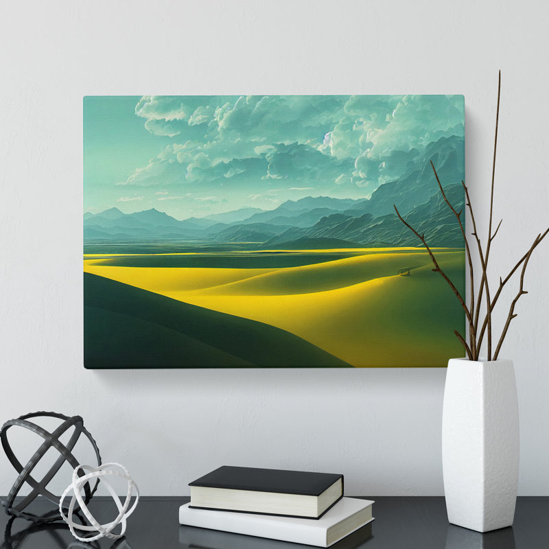 Serene Meadow Landscape Vol.3 - Wrapped Canvas, 40cm H x 60cm W x 3cm D