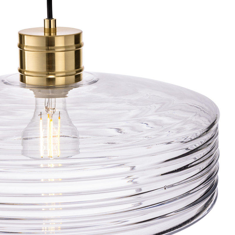 1 - Light Antique Brass Drum Pendant