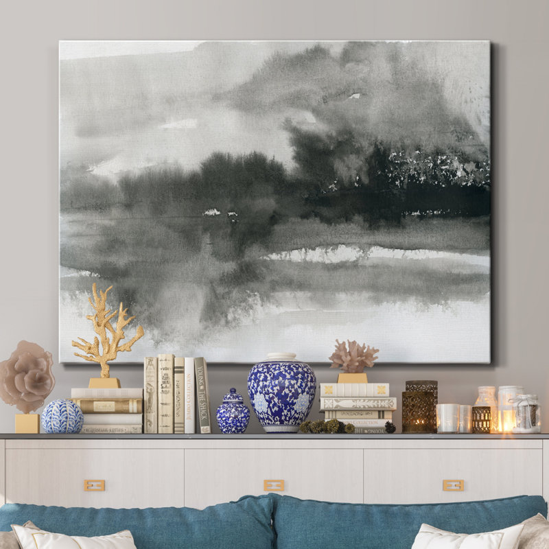 Lake Drama I - impression sur toile tendue, H 40 po x l 30 po x P 1 po