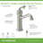 Braston Bathroom Faucet with Push Pop Drain-101648280