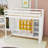 Wooden Loft Bed With Shelves, Wardrobe And Guardrails-42853769-42853771