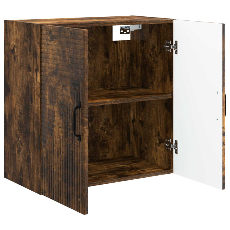 2 -Door Rectangle Accent Cabinet, Smoked Oak