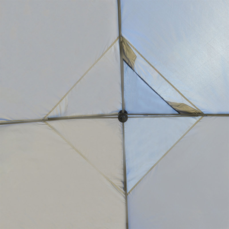 Tente escamotable Outsunny 10 pi x 10 pi Outsunny, Bleu, H 105 po x l 117 po x P 117 po