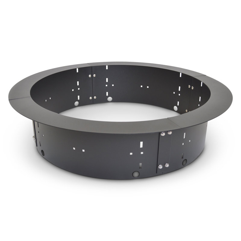 31" Black Powder Coat Round Stainless Steel Fire Pit