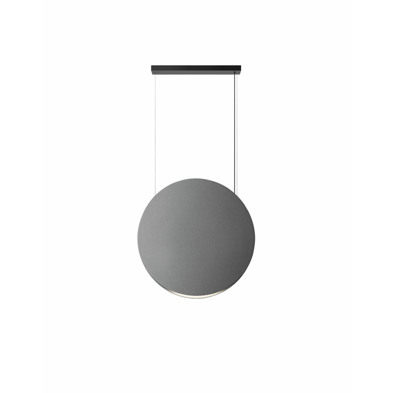 Noren - Luminaire suspendu rond à DEL à intensité variable - Vers le bas / Haut - 0-10 V à intensité variable, Gris clair, 1