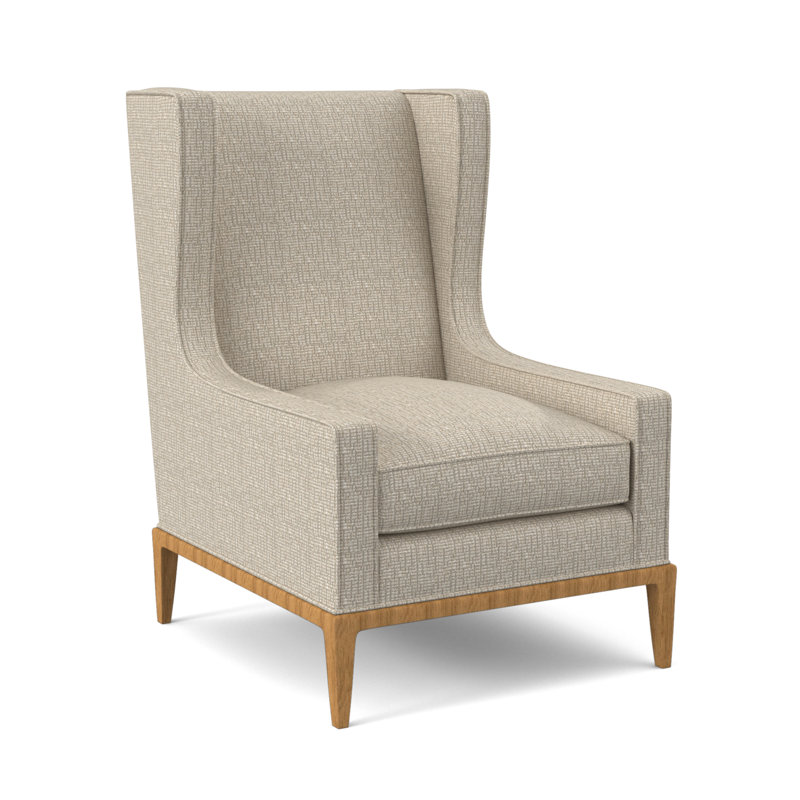 Fauteuil à oreilles 28 po Claxton, ambre, Tremplins ivoires