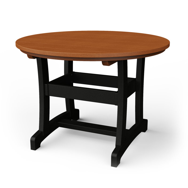 Table de salle à manger Stella, H 42 po x l 42 po x P 42 po, Cèdre / noir