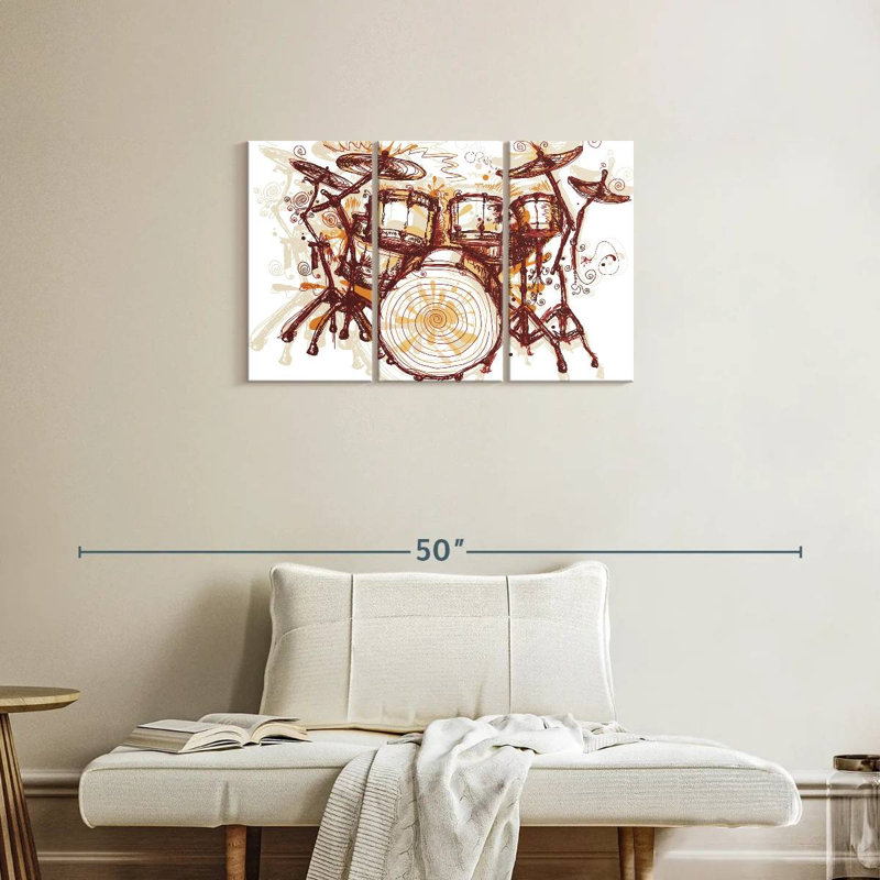 Abarca Splashing Drums, 20" H x 33" W