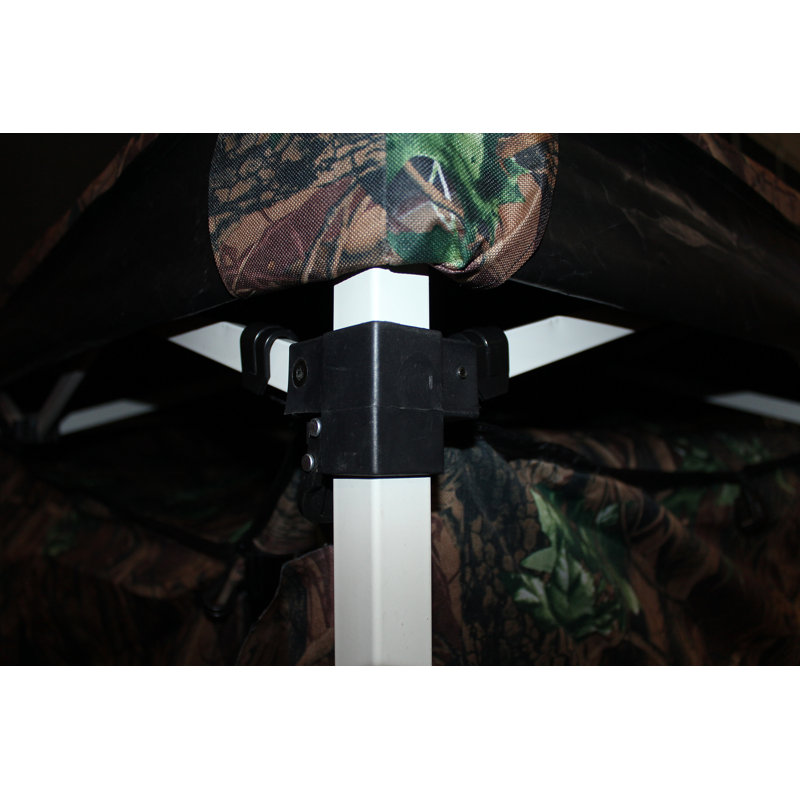 Hunting Blind Instant Pop Up Tent 5ft x  5ft Aluminum Frame with Guy Ropes and Stakes