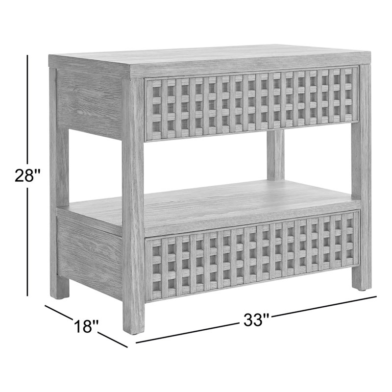 Dwell 2 - Drawer Nightstand, Ivory