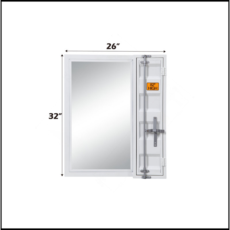 Cargo Vanity Mirror, White