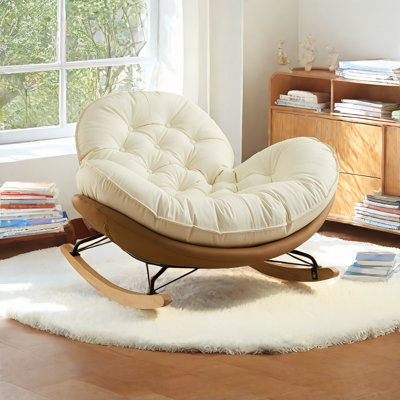 Modern Upholstered Rocking Chair