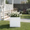 Boîte à fleurs rectangulaire en métal avec trous de drainage Dees