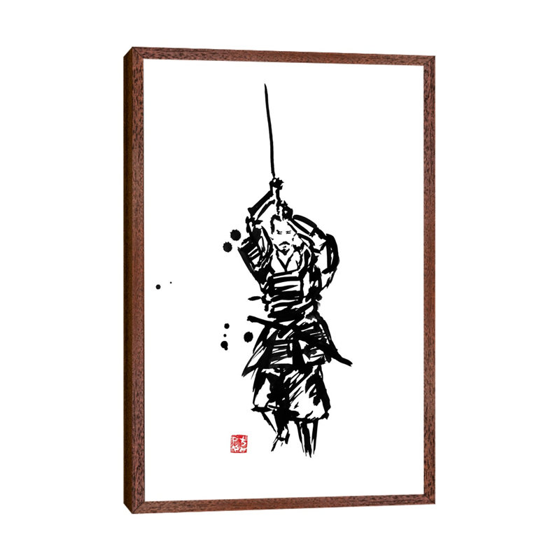 En Garde by Péchane - Print on Canvas, Classic Brown Wood Framed, 66.04 cm H x 45.72 cm W