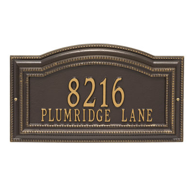 Signature Series 2-Line Wall Address Plaque