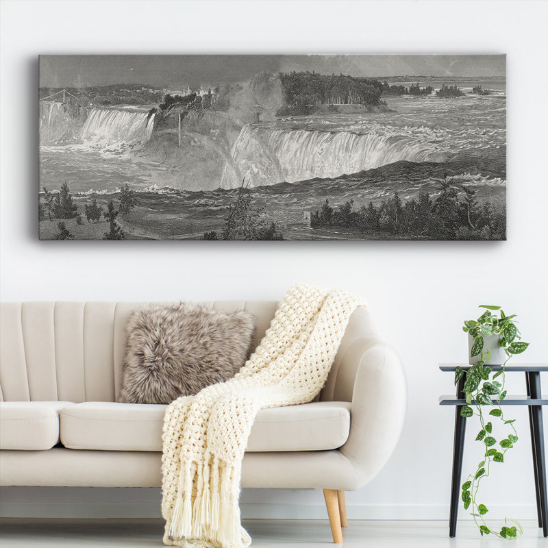 Niagara sur toile, H 24 po x l 60 po x P 1,5 po