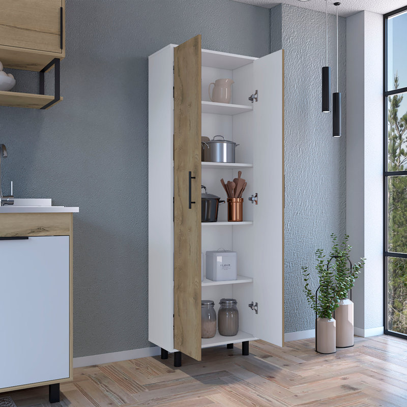 Multistorage, Five Shelves, Brown/White
