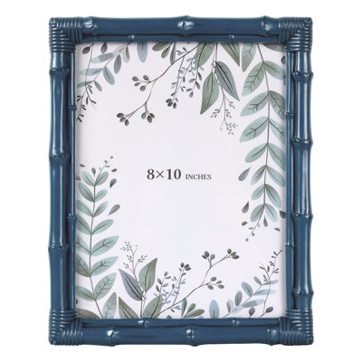 Cadre photo en bambou 8X10, cadre photo décoratif en résine avec verre trempé pour la maison ou le bureau