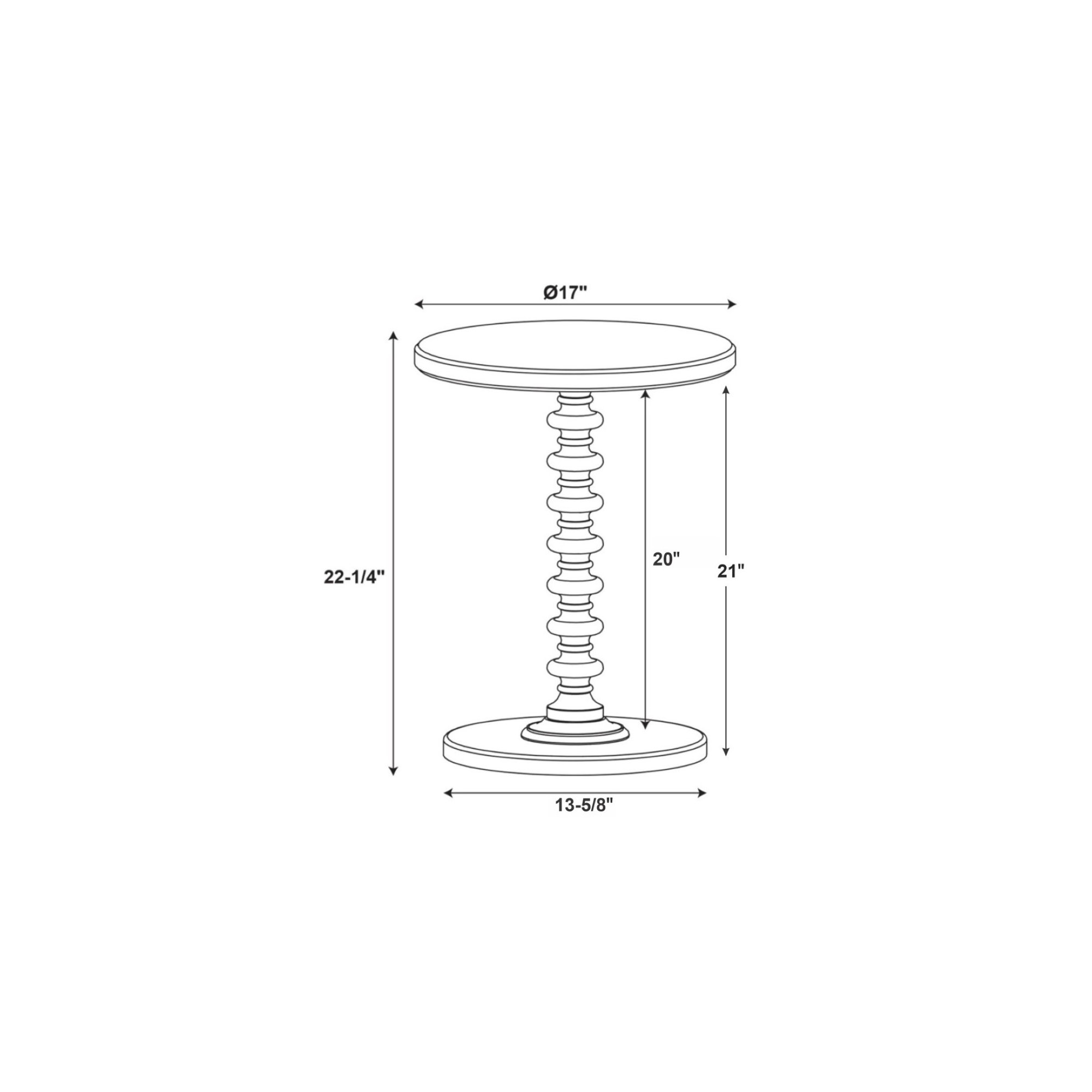 Fiama End Table, White