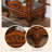 Maroon Solid Wood+Glass Display Cases