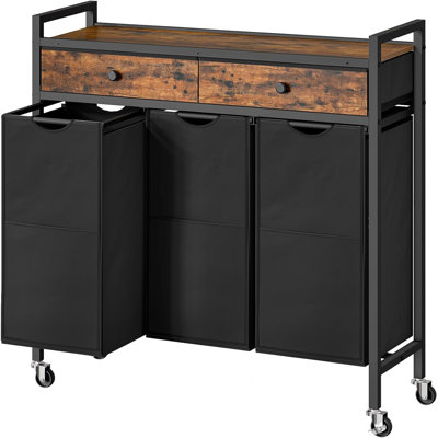 Bhargava Rolling Laundry Sorter with Handles