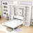 Bigham Murphy Bed with Desk and Bookshelf-26762061