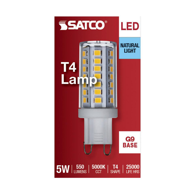 5 Watt Clear LED Bulb, 5000K