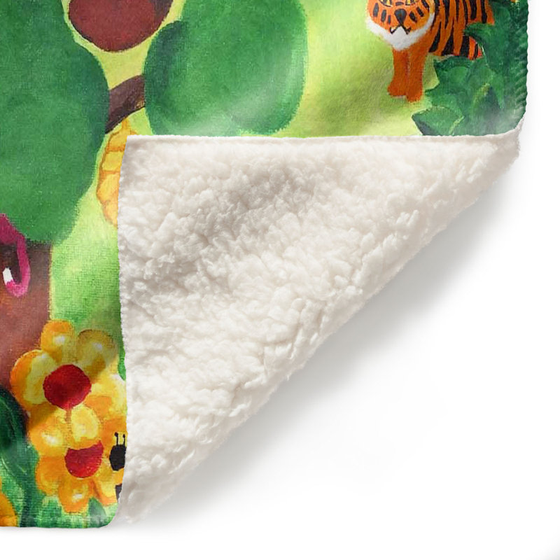  Couverture arbre de la faune, 51 po x 60 po