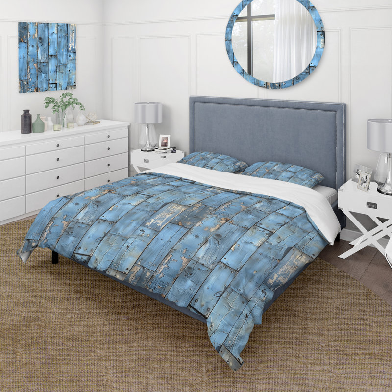 Ensemble de housse de couette Country, Housse de couette pour grand lit + 2 taies décora