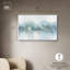 «Mirrored Aqua Dream II», art mural bleu sarcelle par -35167621-35167617