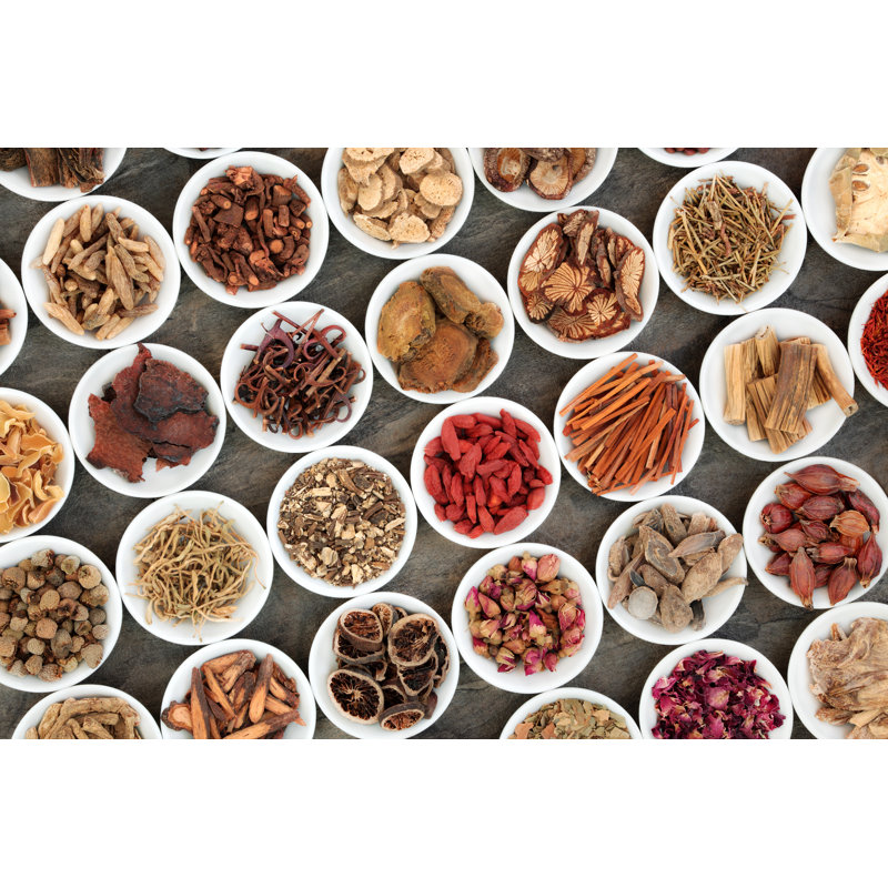 Chinese Herbs by Marilyna - Wrapped Canvas Print, 30cm H x 46cm W
