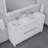 Feike 60'' Double Bathroom Vanity with Solid Surface Top-157448123