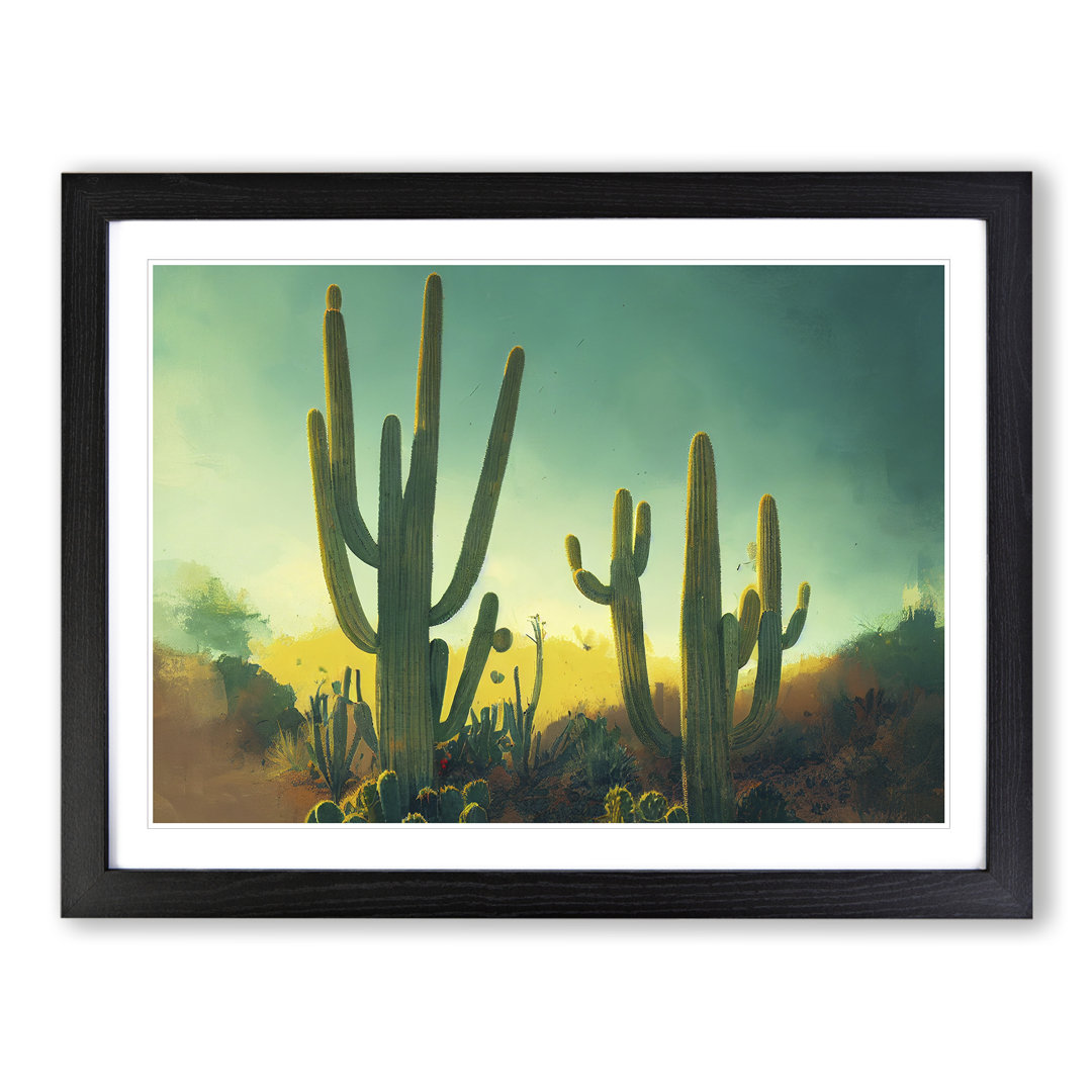 Cactus Desert View Vol.2 - Single Picture Frame Print