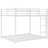 Metal Bunk Bed, Low Bunk Bed With Ladder-1632454713-1632454715