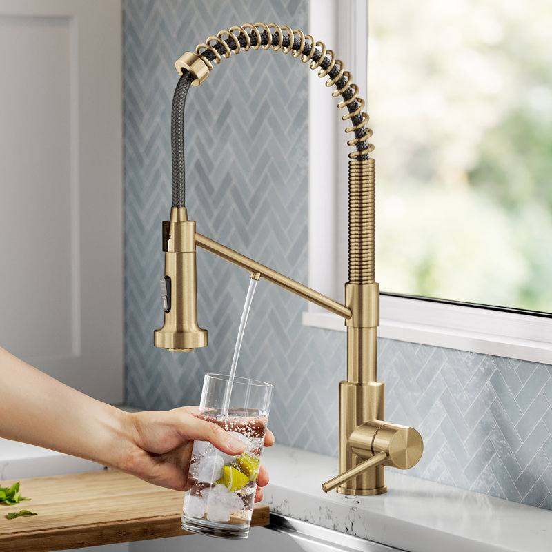 KRAUS Bolden 2-in-1 Commercial Style Pull-Down Single Handle Water Filter Kitchen Faucet for Reverse Osmosis or Water Filtration System