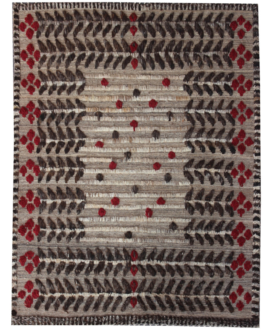 Geometric Hand Knotted Area Rug