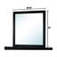 Miroir de commode traditionnel Norcott